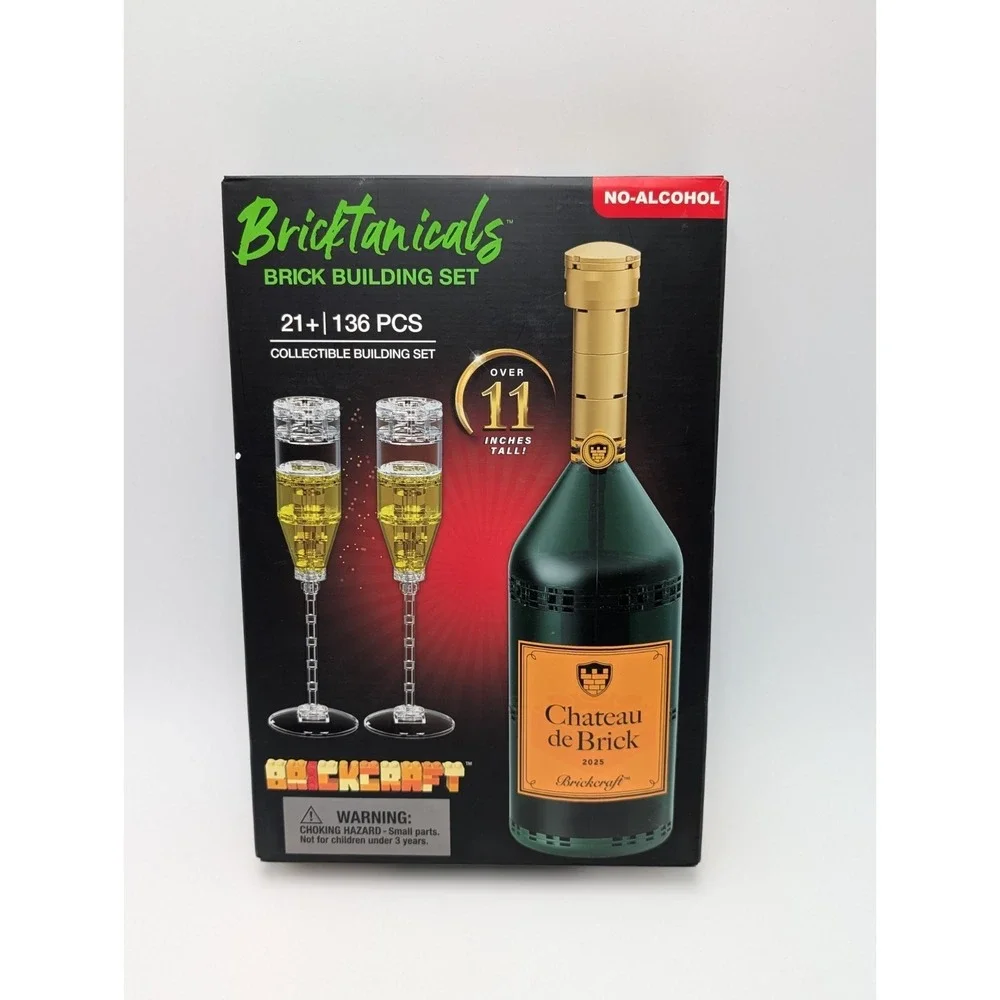 Brickcraft BRICKTANICALS Chateau De Brick VALENTINE'S DAY Wine Bottle Toy! 2025